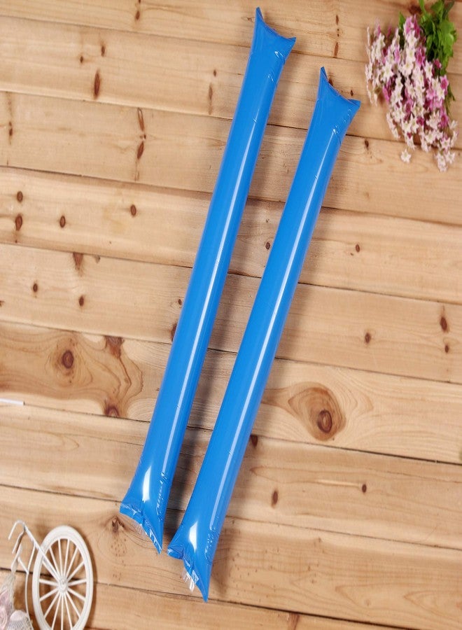 Hooshing 40PCS Blue Thunder Sticks Noise Maker Cheerleading Plastic Clap Hands Outfit Inflatable Noisemakers for Cheering Basketball Football Party Sport Team Spirit - Image 4